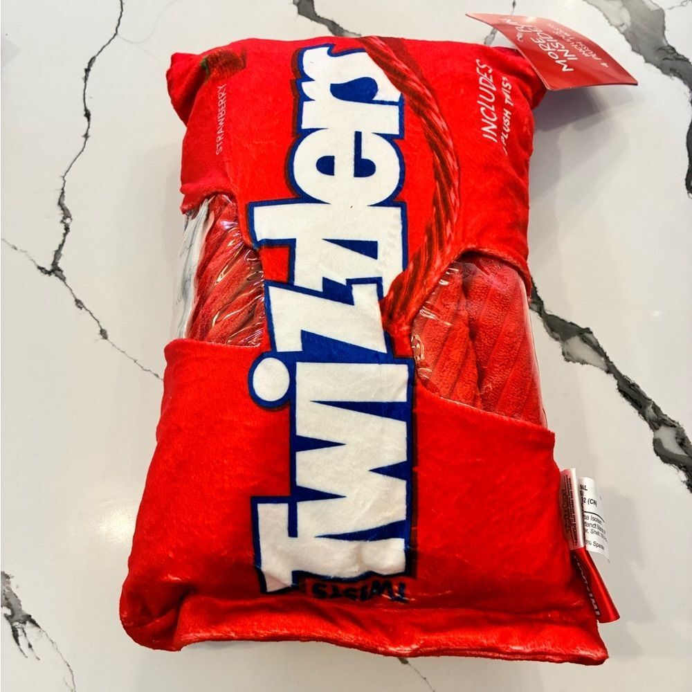 Twizzlers Red Plush Pillow with More Inside